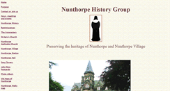 Desktop Screenshot of nunthorpehistorygroup.org