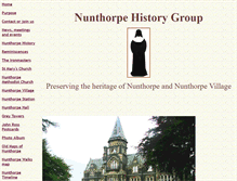 Tablet Screenshot of nunthorpehistorygroup.org